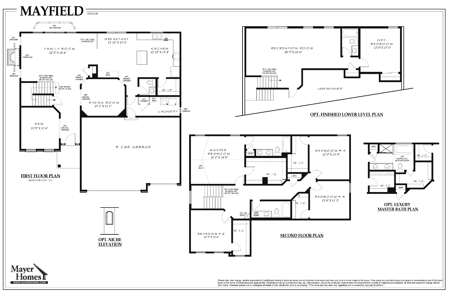 mayfield floor plan prestige custom homes